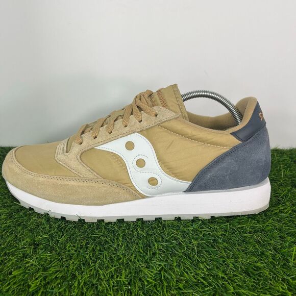 Saucony Jazz Original Sneaker Tan/ Navy Men’s 12 - Picture 1 of 9